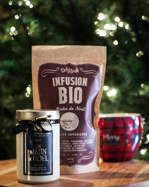 Coffret Matin de Noël Infusion et Bougie